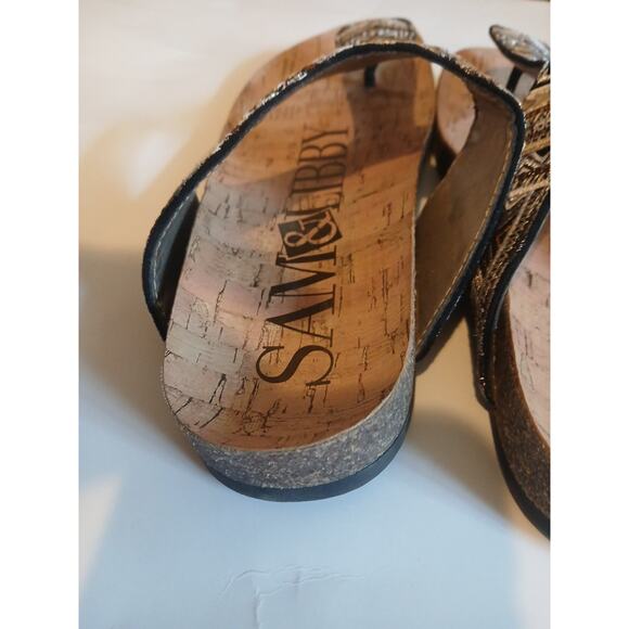 Sam& Libby Sandals Women's 6 .5 Holly Flip Flop Thong Multicolor Embroidery Boho - Picture 8 of 8